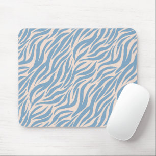 Blaue Tiger Streifen Tiermuster Mousepad
