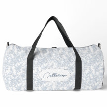 Blaue Toile-Blumen-Spitze Personalisiert