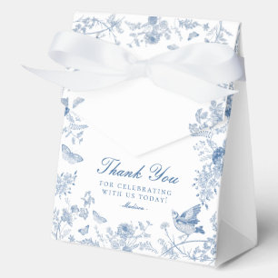 Blaue Toile De Jouy Blumen Dessert Geschenkboxen Geschenkschachtel