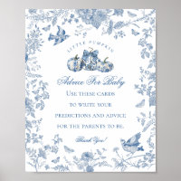 Blaue Toile-Kürbis-französische Herbstberatung für