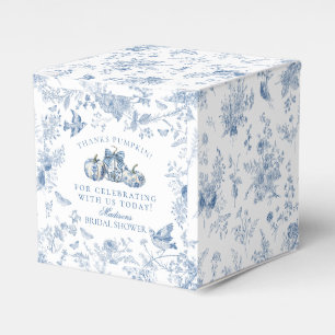 Blaue Toile Kürbis Französische Hochzeitsfeier im  Geschenkschachtel