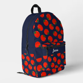 Blaue Tomaten Bedruckter Rucksack