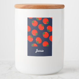 Blaue Tomaten Lebensmitteletikett