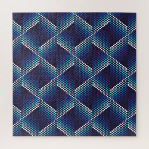 Blaue Töne Geometrisches Muster