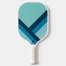 Blaue Tone Streifen Pickleball Schläger