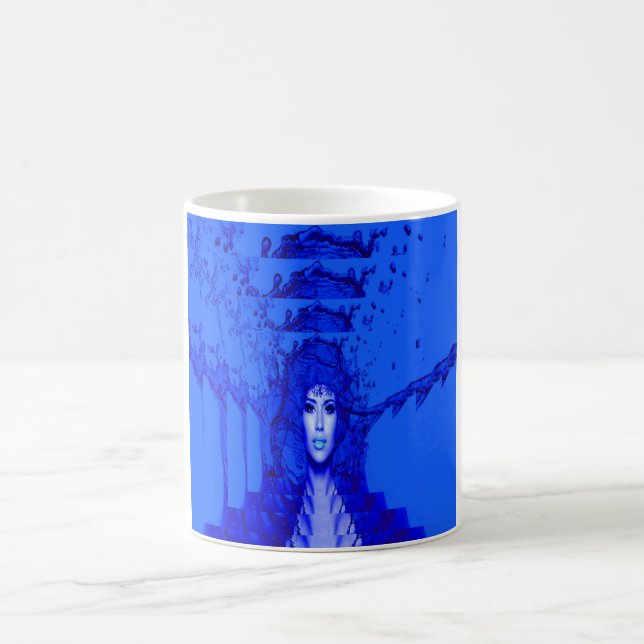 Blaue Trance Kaffeetasse (Mittel)