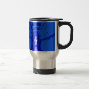 Blaue Trance Reisebecher