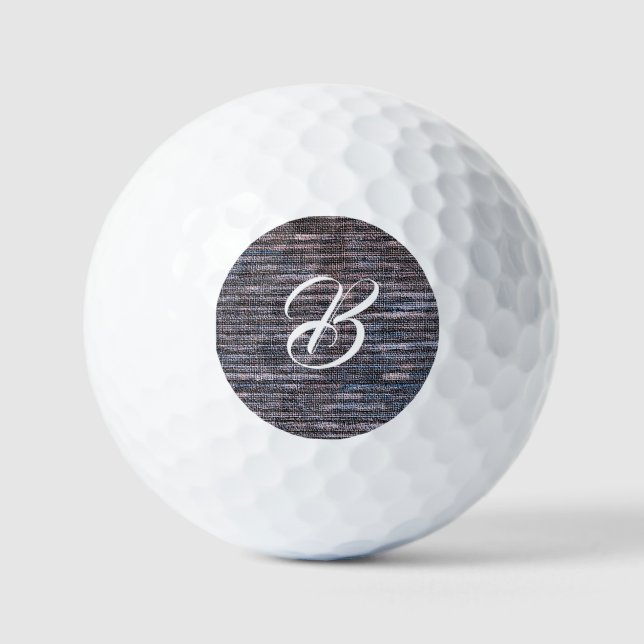 Blaue Trauben-Imitate weben Burlap Golfball (Vorderseite)