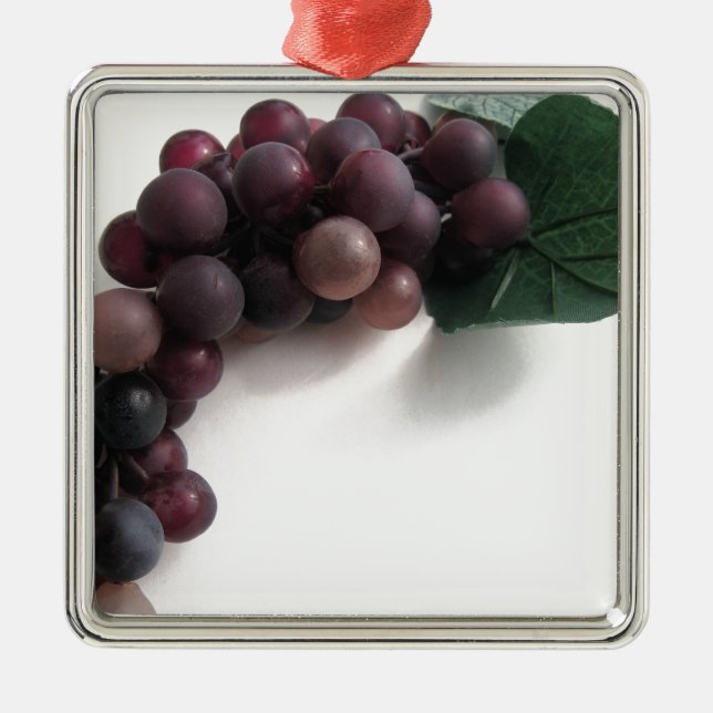 Blaue Trauben Ornament Aus Metall (Vorne)