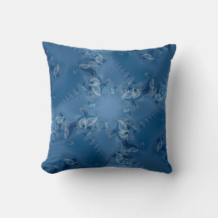 Blaue Traum-Lace-Abstrakte Wirbel-Kissen Kissen