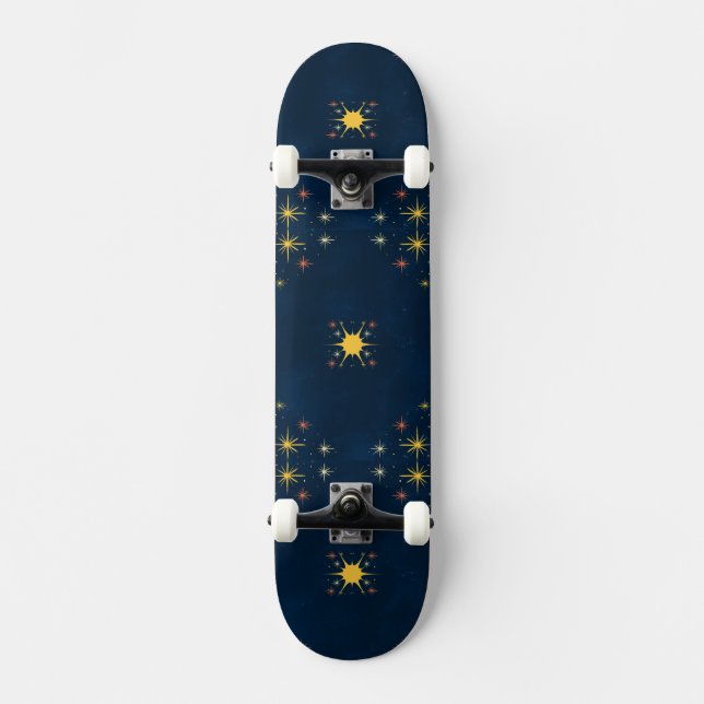 Blaue Träume Skateboard (Vorderseite)