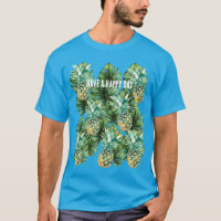 Blaue tropische Blätter Ananas