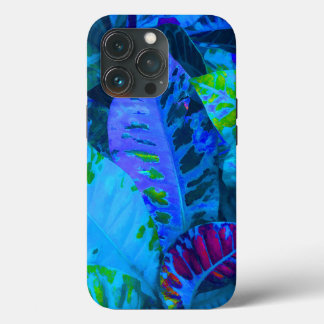 Blaue tropische Blätter. Fall Mate iPhone Case-Mate iPhone Hülle