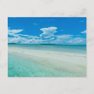 Blaue tropische Meereslandschaft, Palau Postkarte