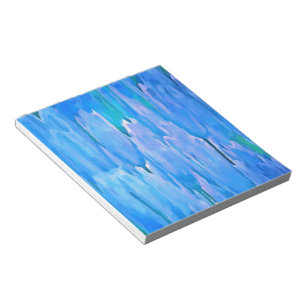 Blaue Tulissen Abstraktes Blumenmuster Notizblock
