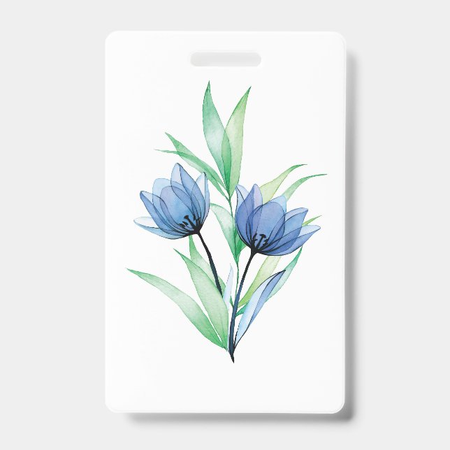 Blaue TulpenBlume Ausweis (Vorderseite)