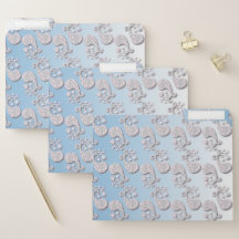 Blaue Tulpenpaisleys