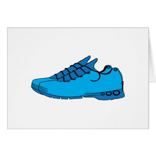 Blaue Turnschuhe