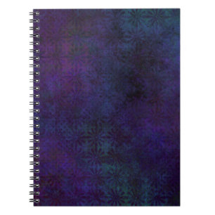 Blaue u. lila abstrakte, Grungy Digital-Kunst Notizblock