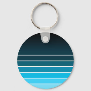 blaue Uhr Schlüsselanhänger