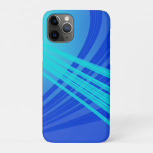 Blaue und Aquamarine Abstrakte Linien Case-Mate iPhone Hülle