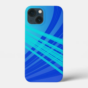 Blaue und Aquamarine Abstrakte Linien Case-Mate iPhone Hülle