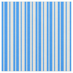 Blaue und Beige Streifen/Linienmuster Stoff