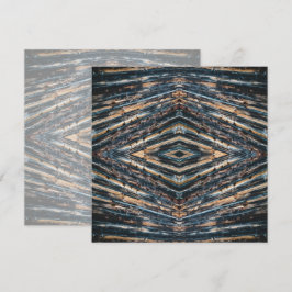 Blaue und braune Holzbalken Foto Perspektive Muste Karte