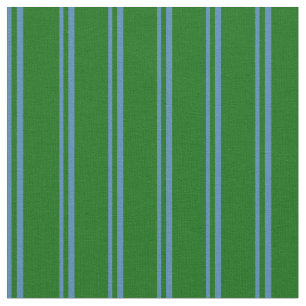 Blaue und dunkelgrüne Streifen/Linienmuster Stoff