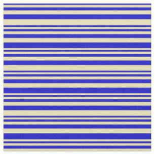 Blaue und farbige Streifen/Linienmuster Stoff