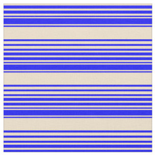 Blaue und farbige Streifen Stoff