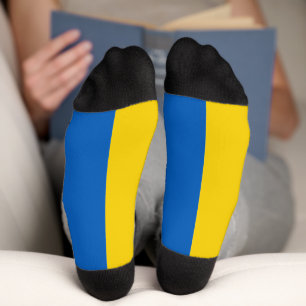 Blaue und gelbe Flagge der Ukraine Socken