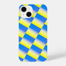 Blaue und gelbe Gradientenstruktur Ukraine Inspiri iPhone 14 Hülle