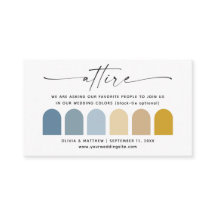 Blaue und gelbe Hochzeit im Herbst Farbpalette ein