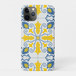Blaue und gelbe hübsche portugiesische Fliesen Case-Mate iPhone Hülle