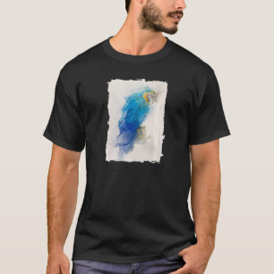 Blaue und gelbe Papageienara Nr. 3 Tierporträt T-Shirt