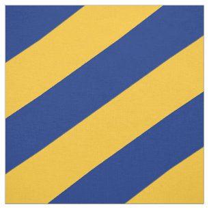 Blaue und gelbe Streifen Stoff