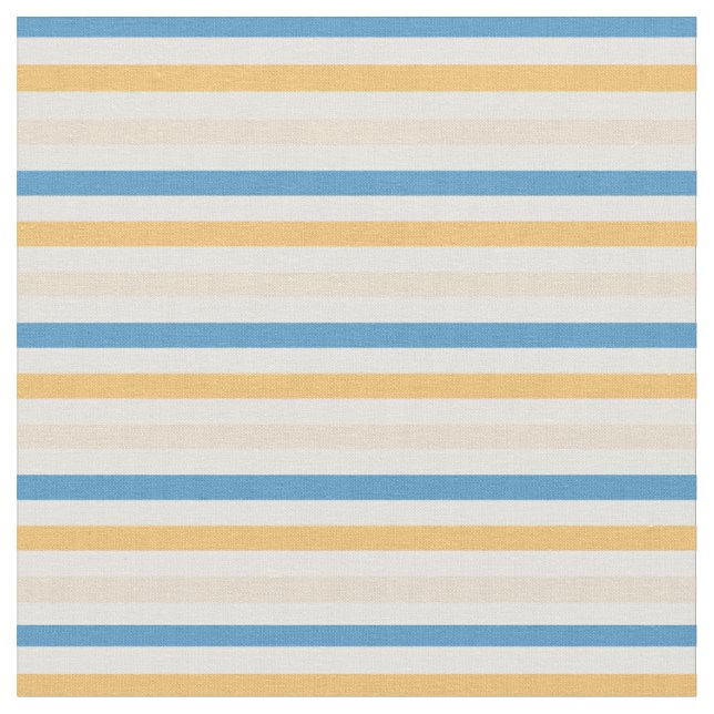 Blaue und gelbe Streifen Stoff (Nahaufnahme)