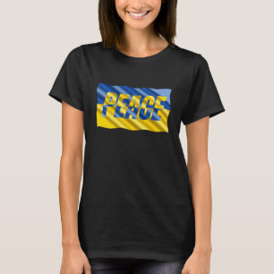 Blaue und Gelbe Ukraine Inspiriert Frieden ohne Kr T-Shirt