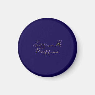 Blaue und goldene professionelle, trendy minimalis magnet