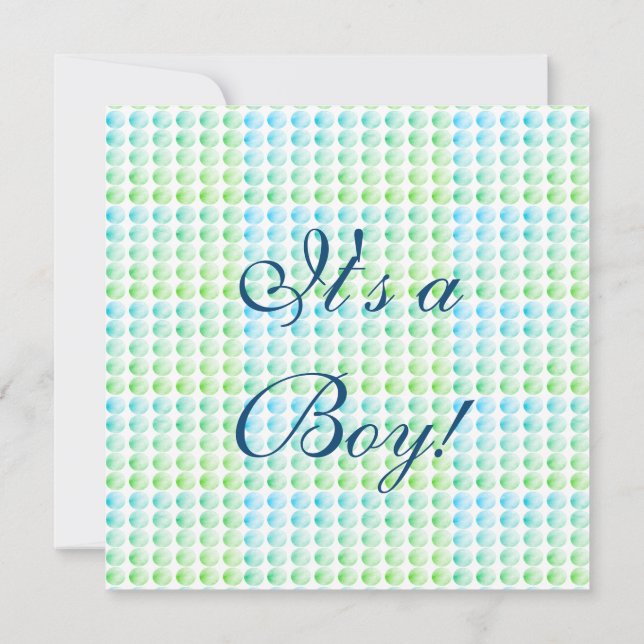 Blaue und grüne Babybriefe (Rückseite)