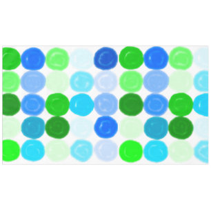 Blaue und grüne Blasen Tischdecke