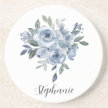 Blaue und grüne Blumen