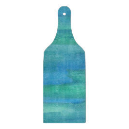 Blaue und grüne Erdtöne Schneidebrett
