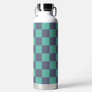 Blaue und grüne Karton Trinkflasche