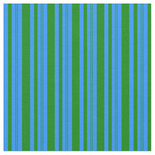 Blaue und grüne Linien Stoff