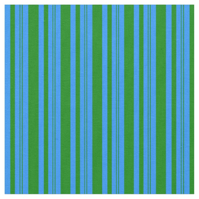 Blaue und grüne Linien Stoff (Nahaufnahme)