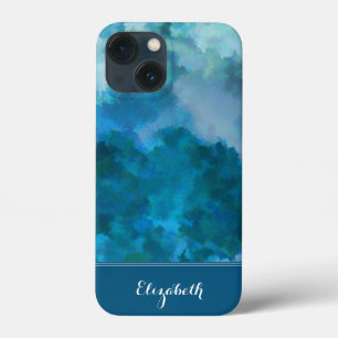 Blaue und grüne moderne Wasserfarbe individuell mo Case-Mate iPhone Hülle