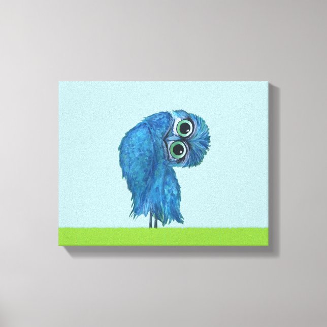 Blaue und grüne Schokoladendekoration Leinwanddruck (Vorderseite)