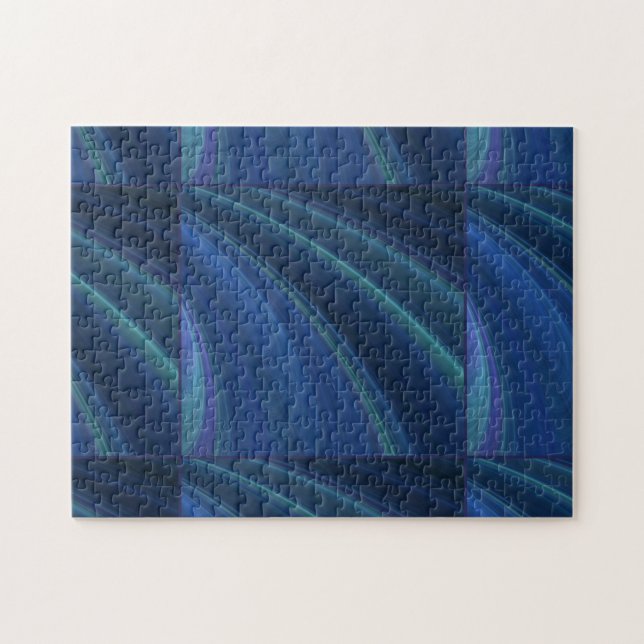 Blaue und grüne weiche Sandwellen (Horizontal)